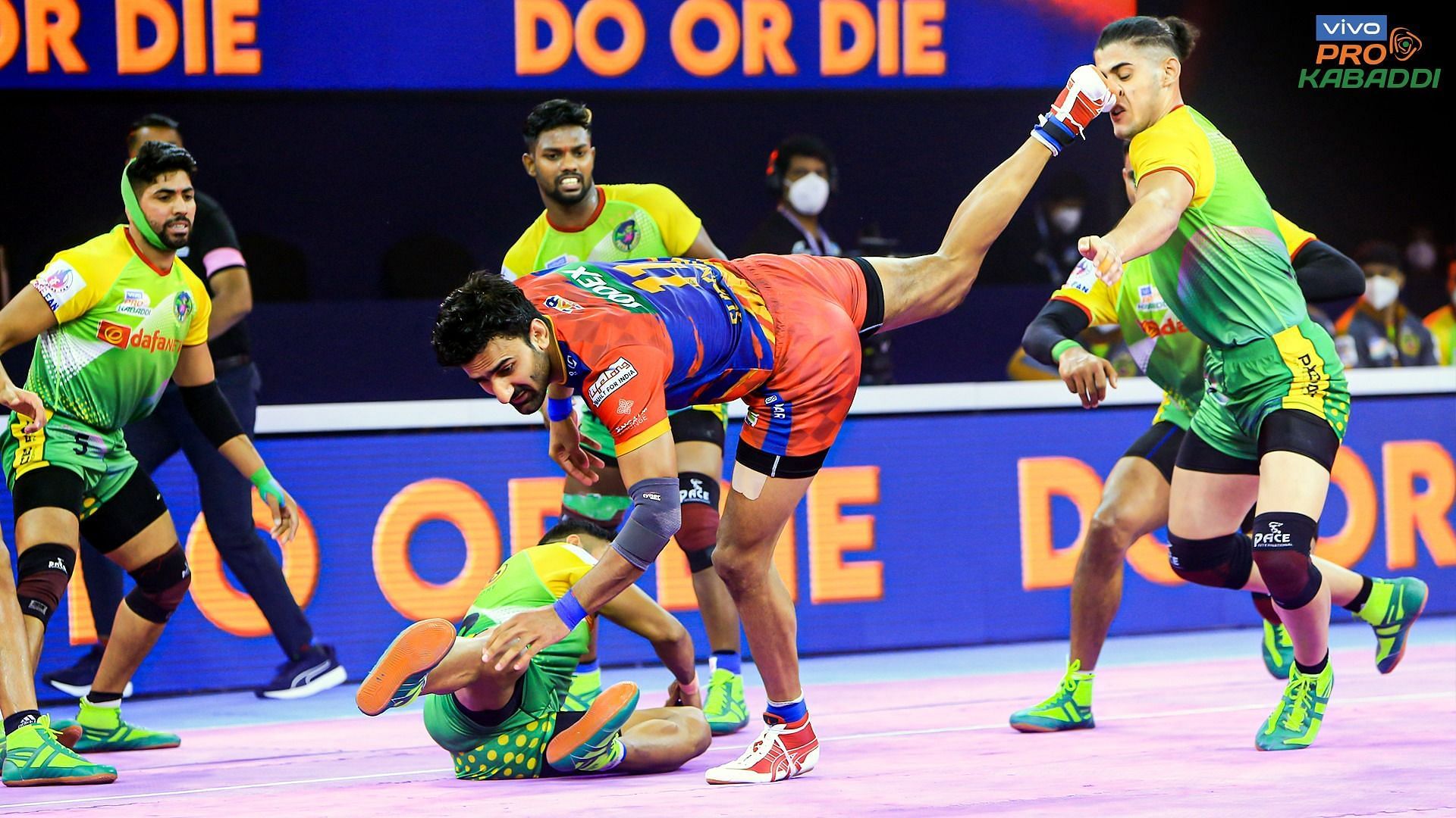 Surender Gill&#039;s Super 10 went in vain against Patna Pirates tonight. (Image: PKL/Facebook)