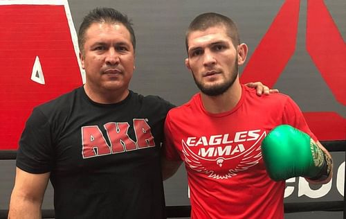 Javier Mendez (left) & Khabib Nurmagomedov (right) [Image Credits- @akajav on Instagram]