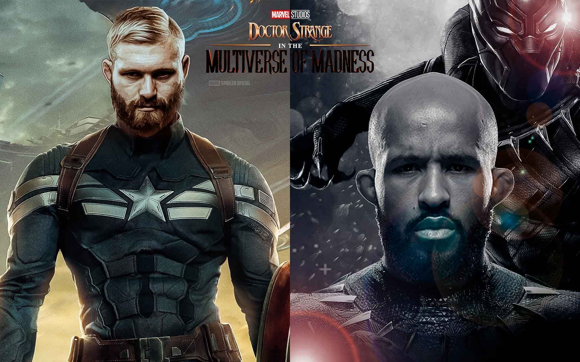 Gordon Ryan (Left) as Captain America and Demetrious Johnson (Right) as Black Panther are just a couple of examples of fighter variants of MCU&#039;s mightiest heroes. | [Photos: ONE Championship]