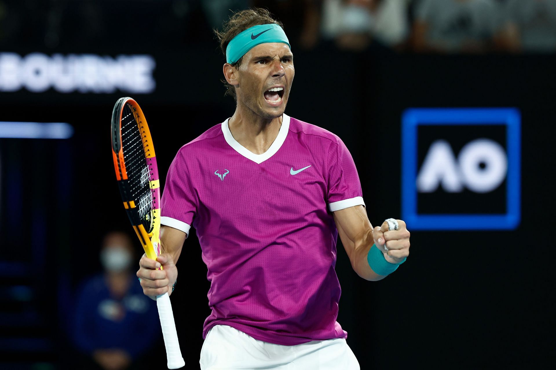 Rafael Nadal recorded his 74th victory against a top-10 player on hardcourt