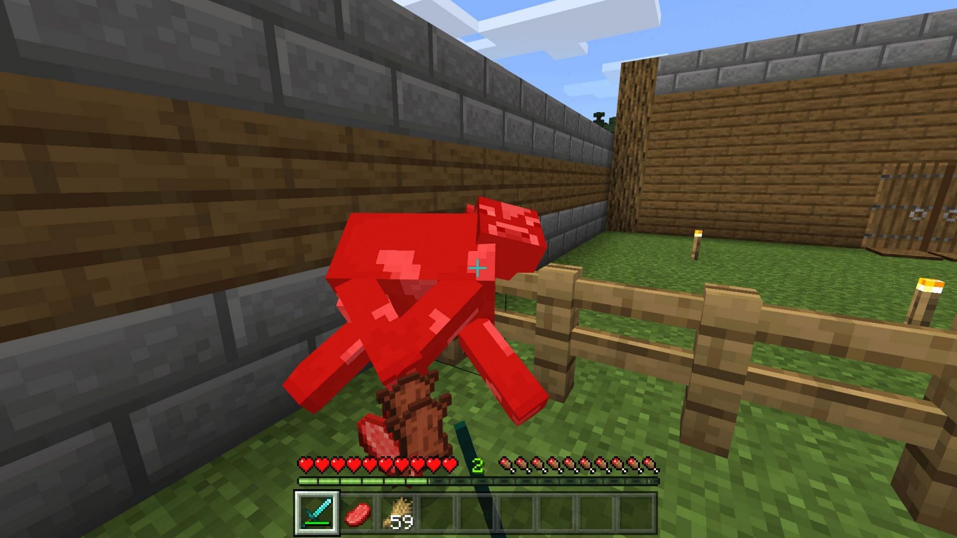 Killing a cow can yield leather in Minecraft (Image via Mojang)