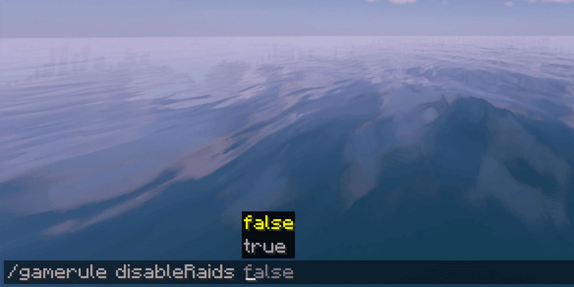 A quick console command can disable raids until turned back on (Image via Mojang)