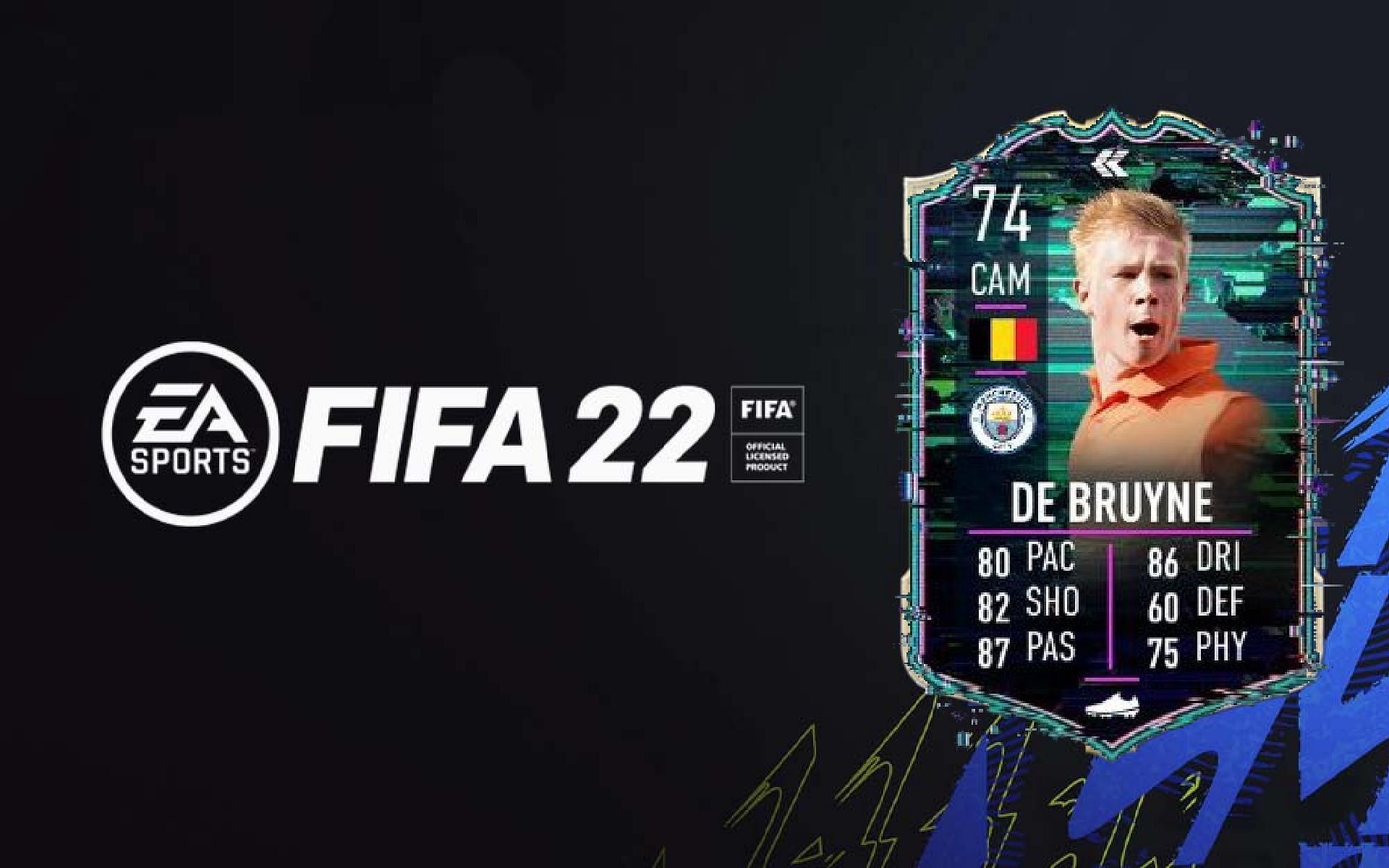 Kevin De Bruyne Flashback card in FIFA Ultimate Team (Image via Sportskeeda)