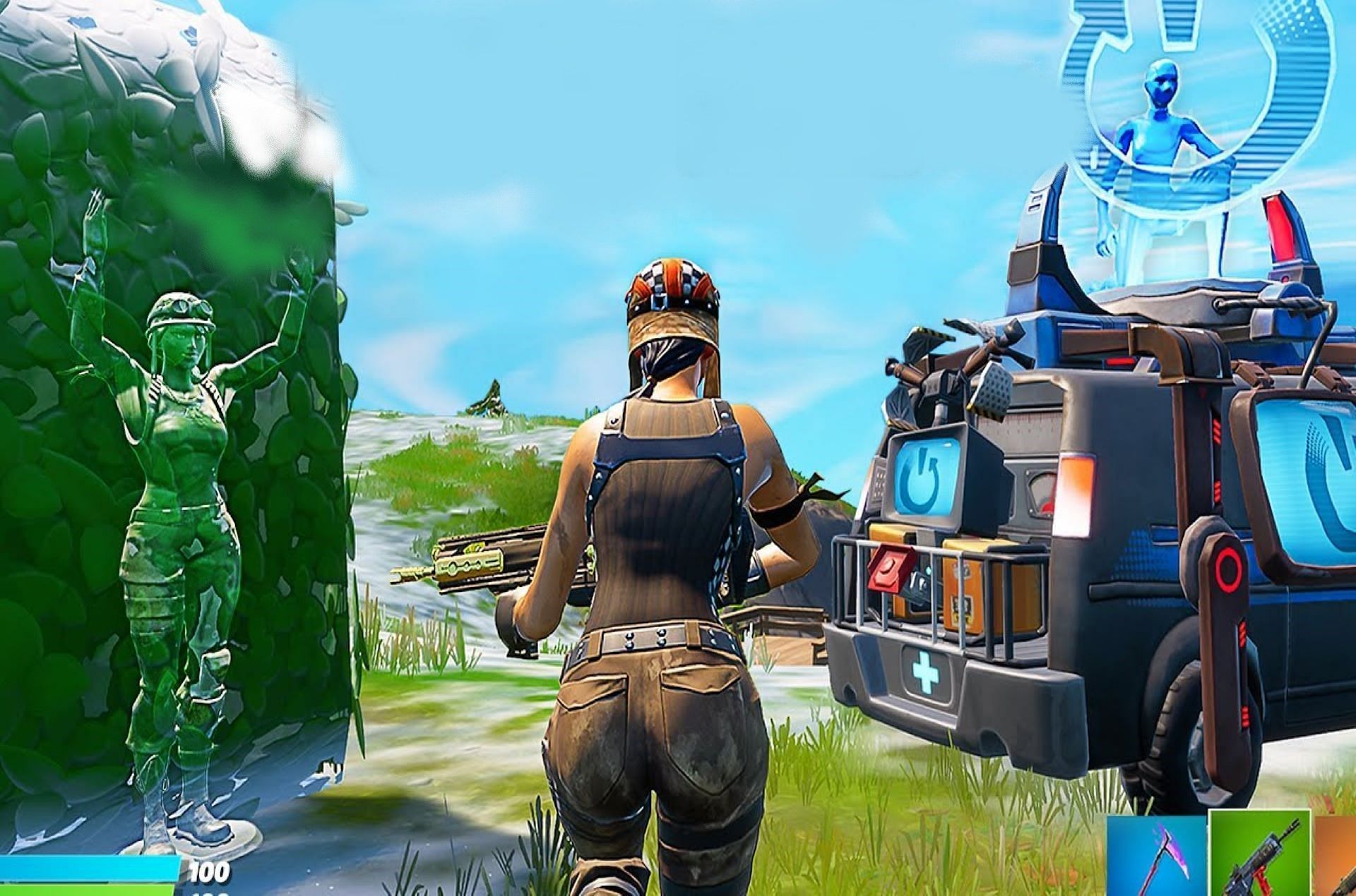 Skins that camouflages with the surroundings (Image via SoaRMilo/YouTube)