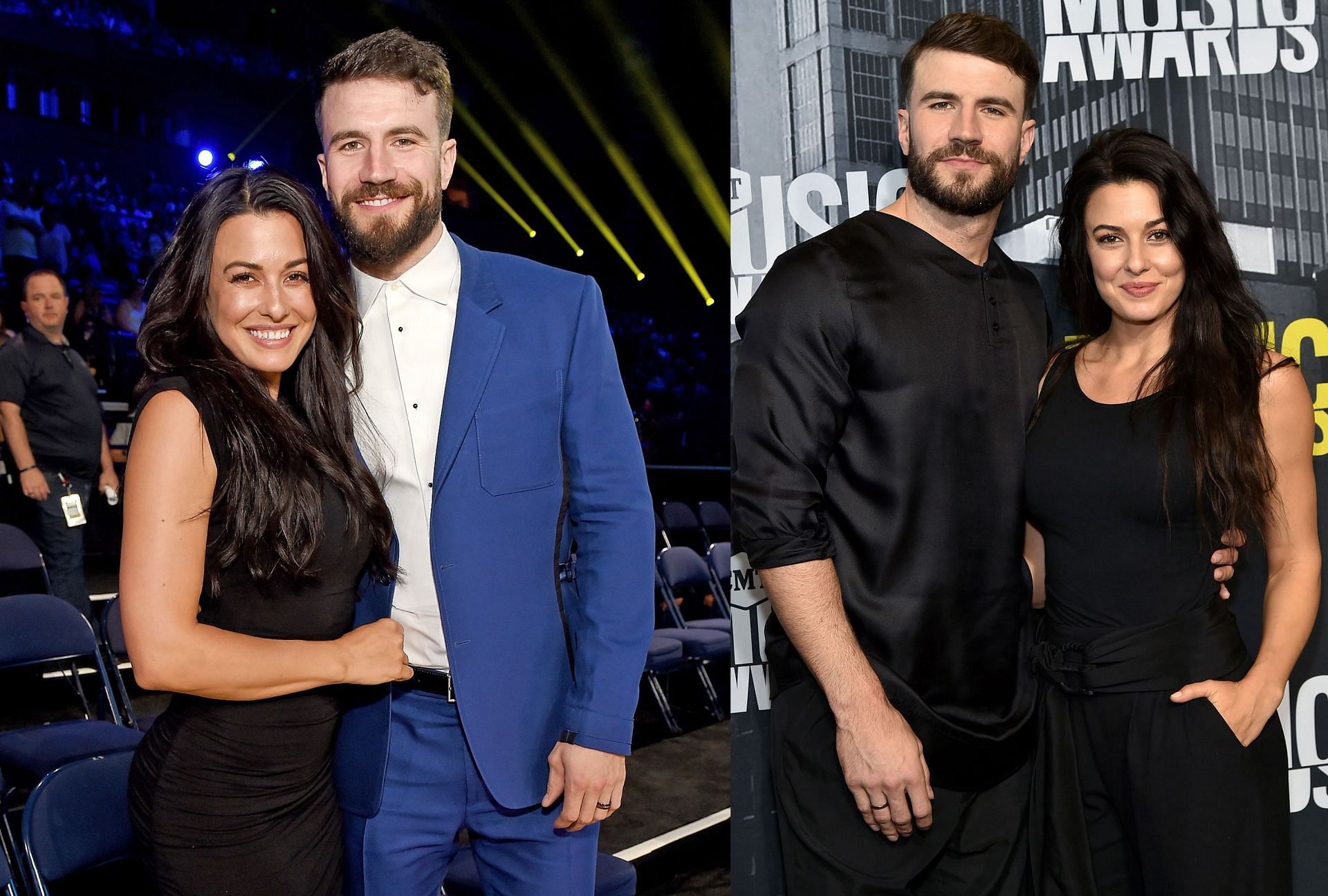 Hannah Lee Fowler and Sam Hunt (Image via WireImage/Mike Coppola and Getty Images/Jason Kempin)