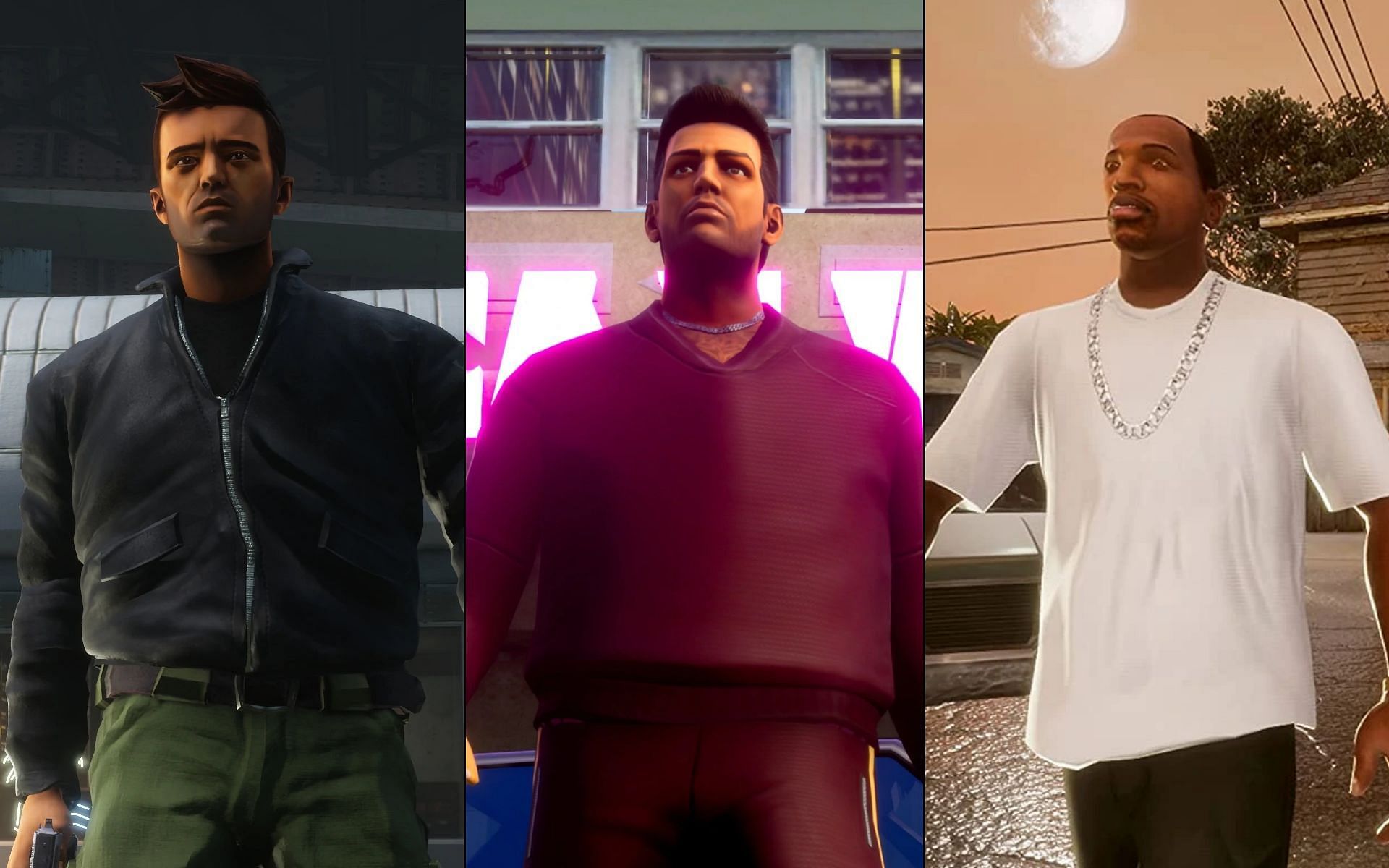The character models for the protagonists look better than most other characters in this game, but aren&#039;t something to write home about (Image via Rockstar Games)