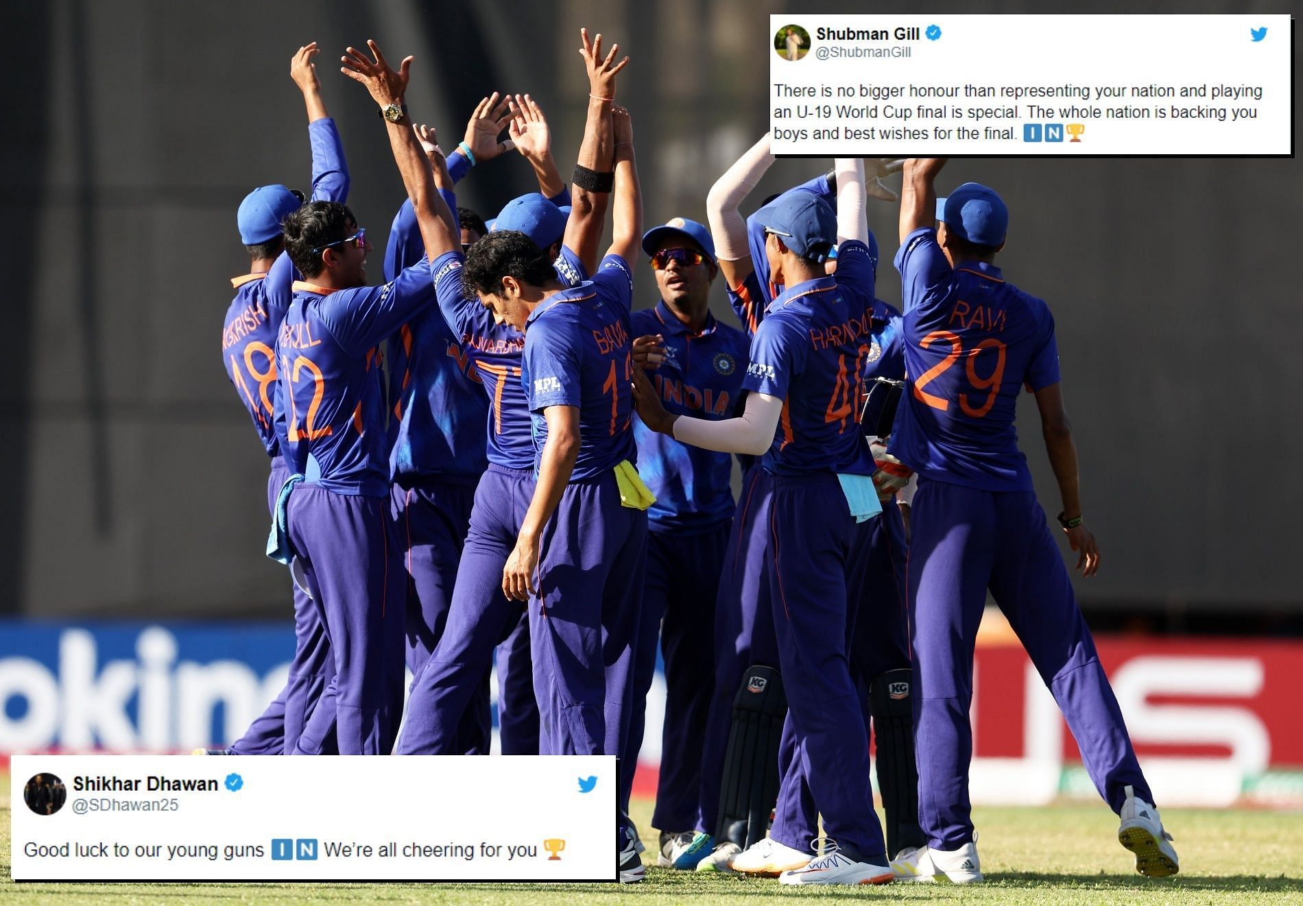 U19 World Cup 22 Indian Cricket Fraternity Wishes Boys Ahead Of Final Against England