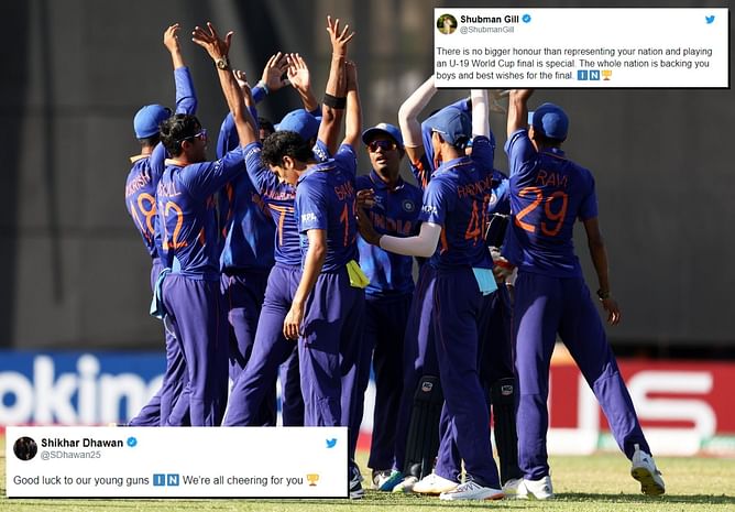 "Seize the moment" - Indian cricket fraternity wishes boys ahead of U19 World Cup final 2022 against England