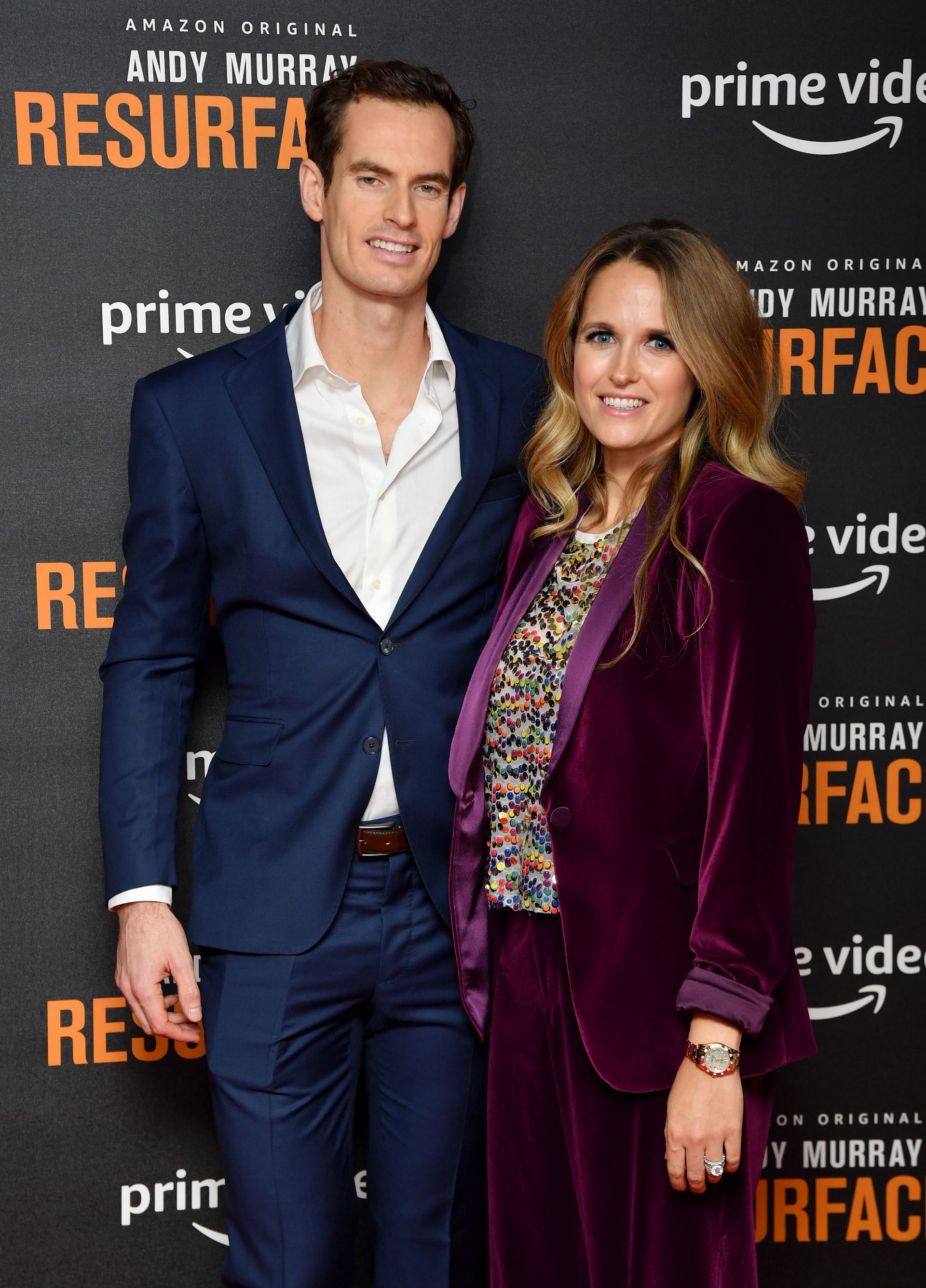 Andy Murray with his wife Kim Sears