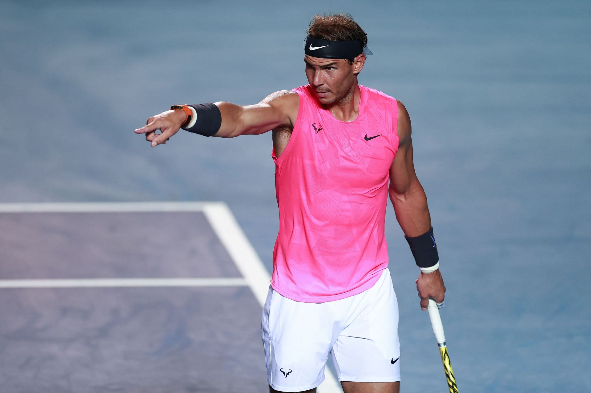 Rafael Nadal faces Reilly Opelka in the opening round of the 2022 Acapulco Open.