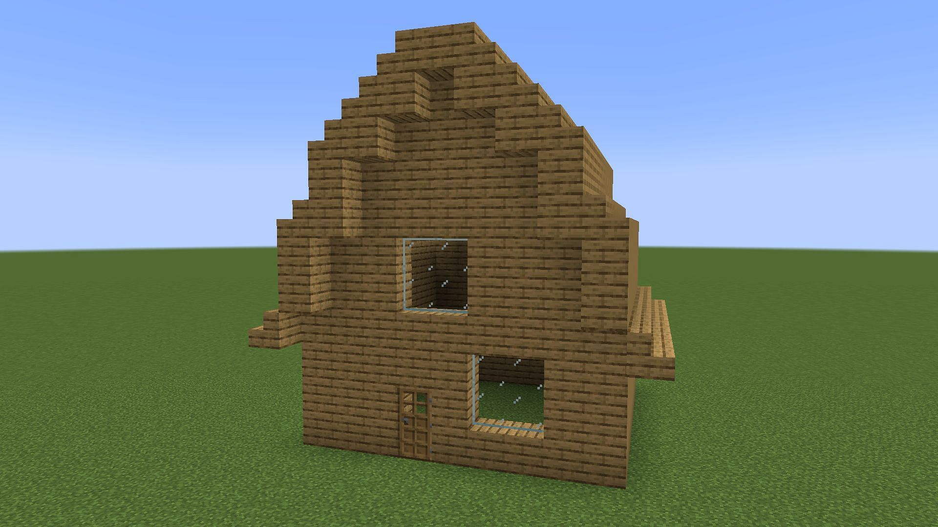 Tall hut roof (Image via Minecraft)
