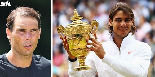 Rafael Nadal at the Wimbledon Championships