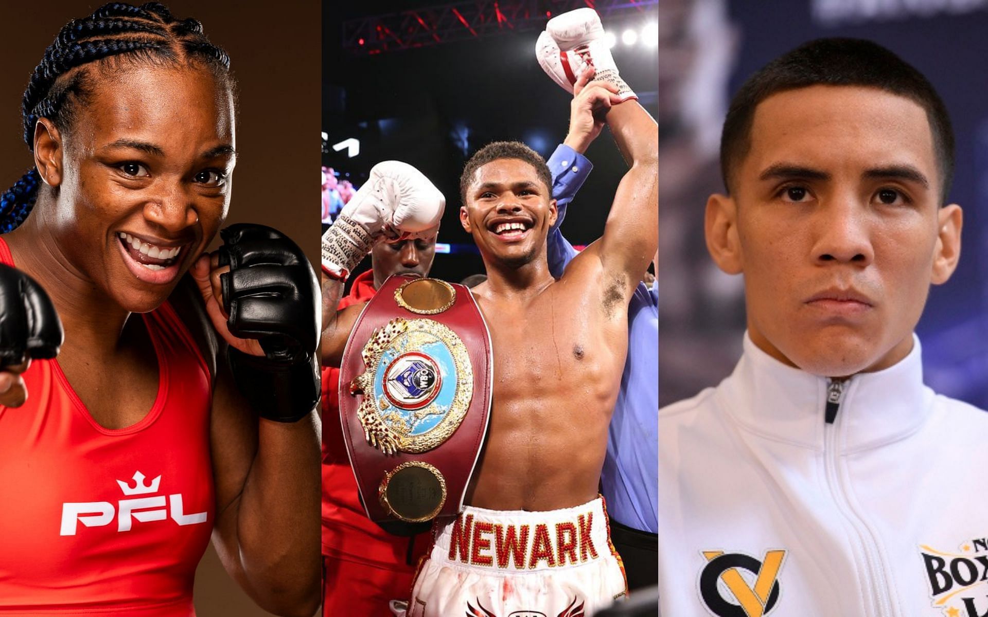 Claressa Shields, Shakur Stevenson, and Oscar Valdez