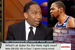 "The narrative in a lot of folks eyes is that you left Steph to join HIM" - Stephen A. Smith claps back at Kevin Durant after the latter called him out on Twitter for questioning his legacy