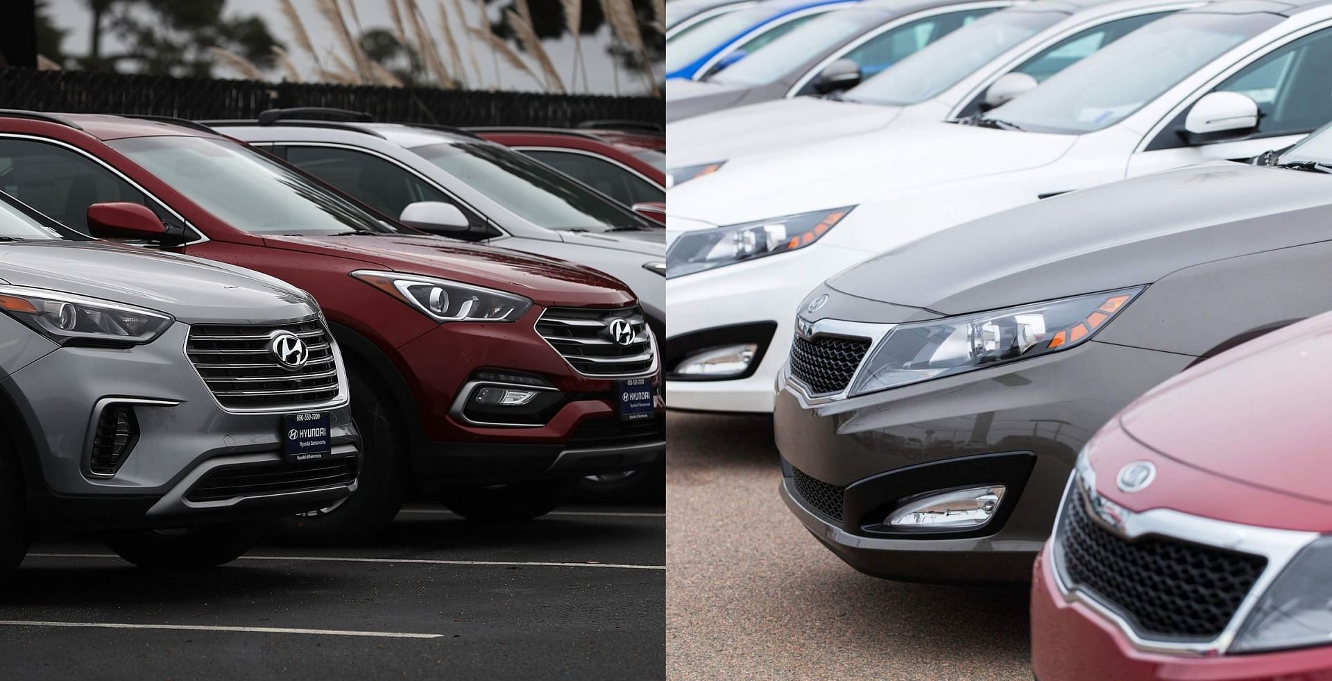 Korean automakers recall around 350,000 cars in the US (Image via Justin Sullivan/Getty Images and Tomeng/Getty Images)