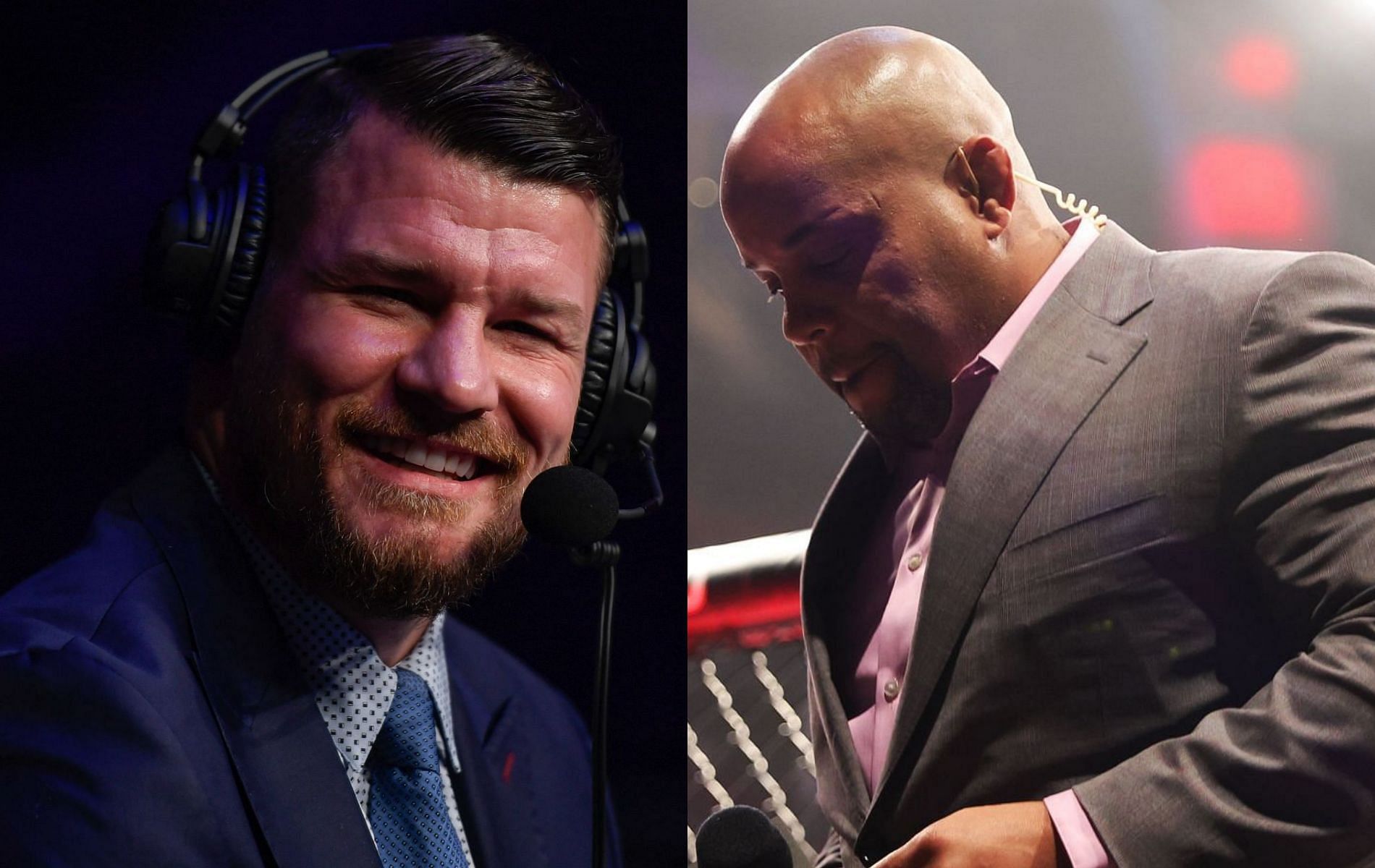 Michael Bisping (left) &amp; Daniel Cormier (right)