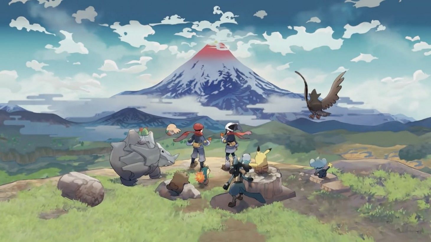 With the land of Hisui tamed, it&#039;s time to capture Giratina. (Image via Game Freak)