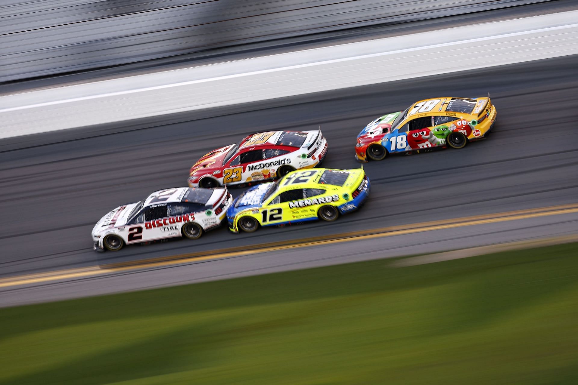 The Next Gen cars running at the 64th Annual Daytona 500