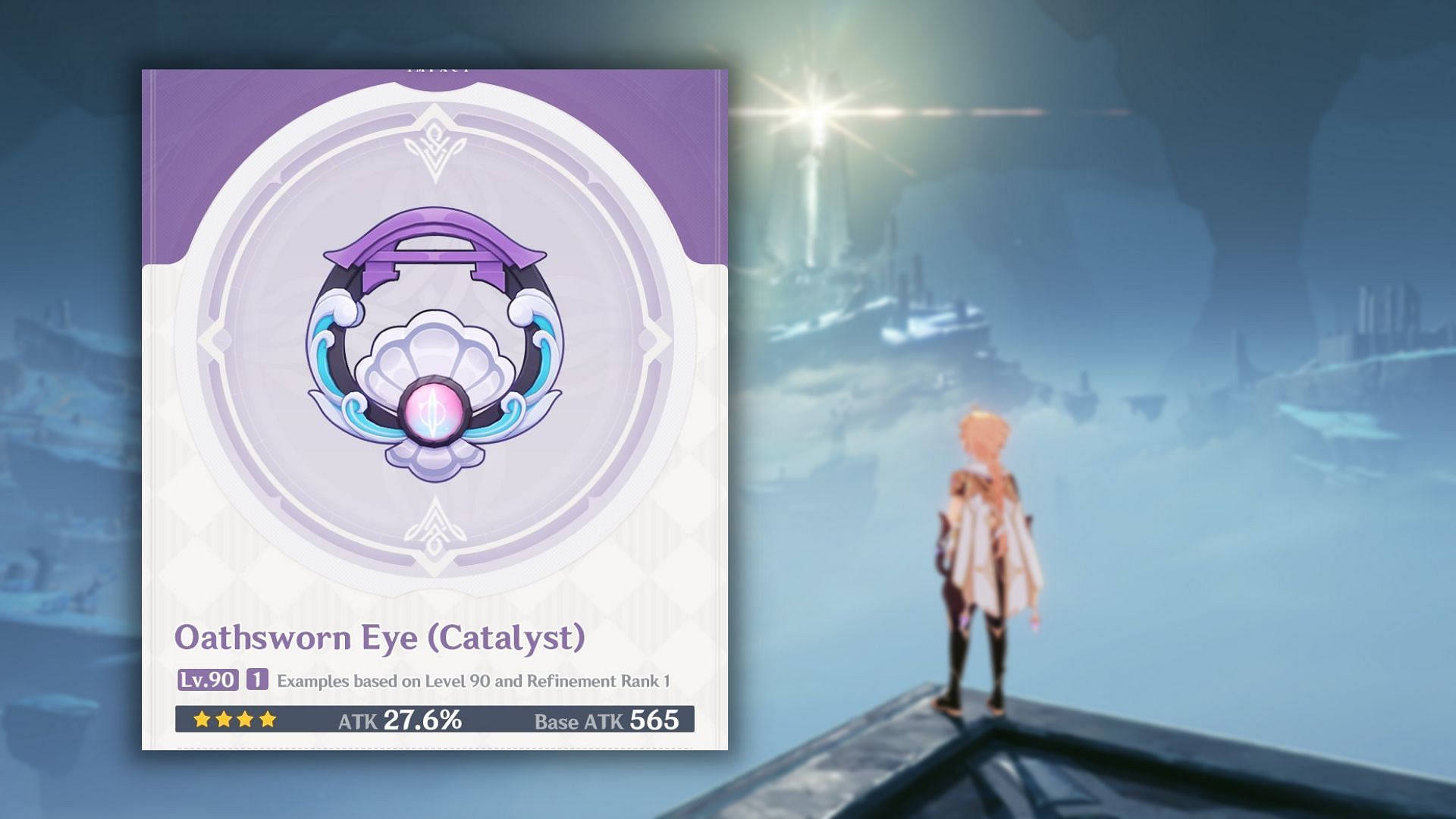 How to get free Oathsworn Eye catalyst in Genshin Impact (Image via HoYoverse)