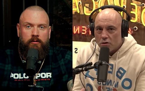 True Geordie (left) via YouTube/ True Geordie; Joe Rogan (right) via YouTube/PowerfulJRE