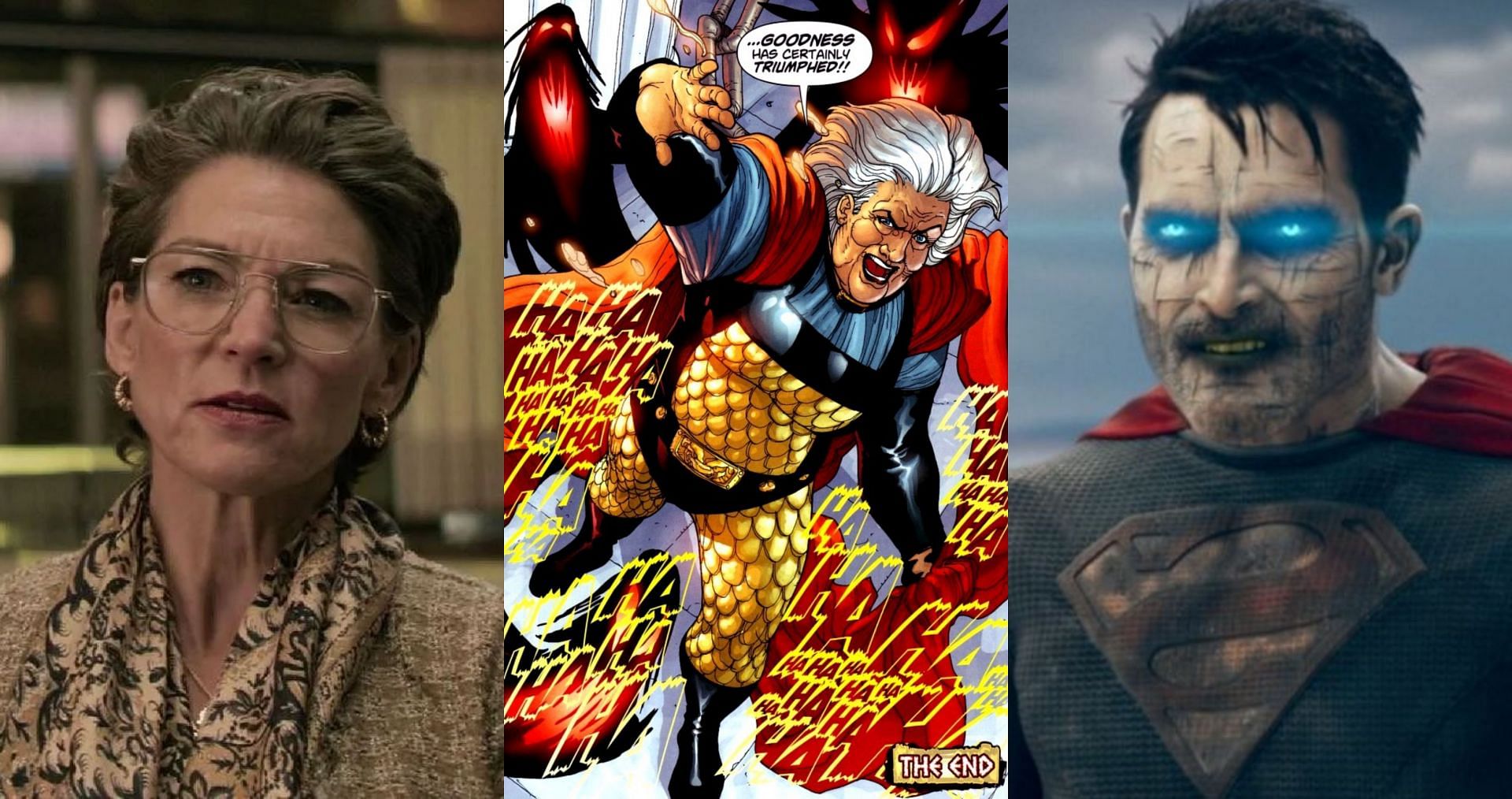 Ally Allston, Granny Goodness, and Bizarro (Image via CW/DC Comics)