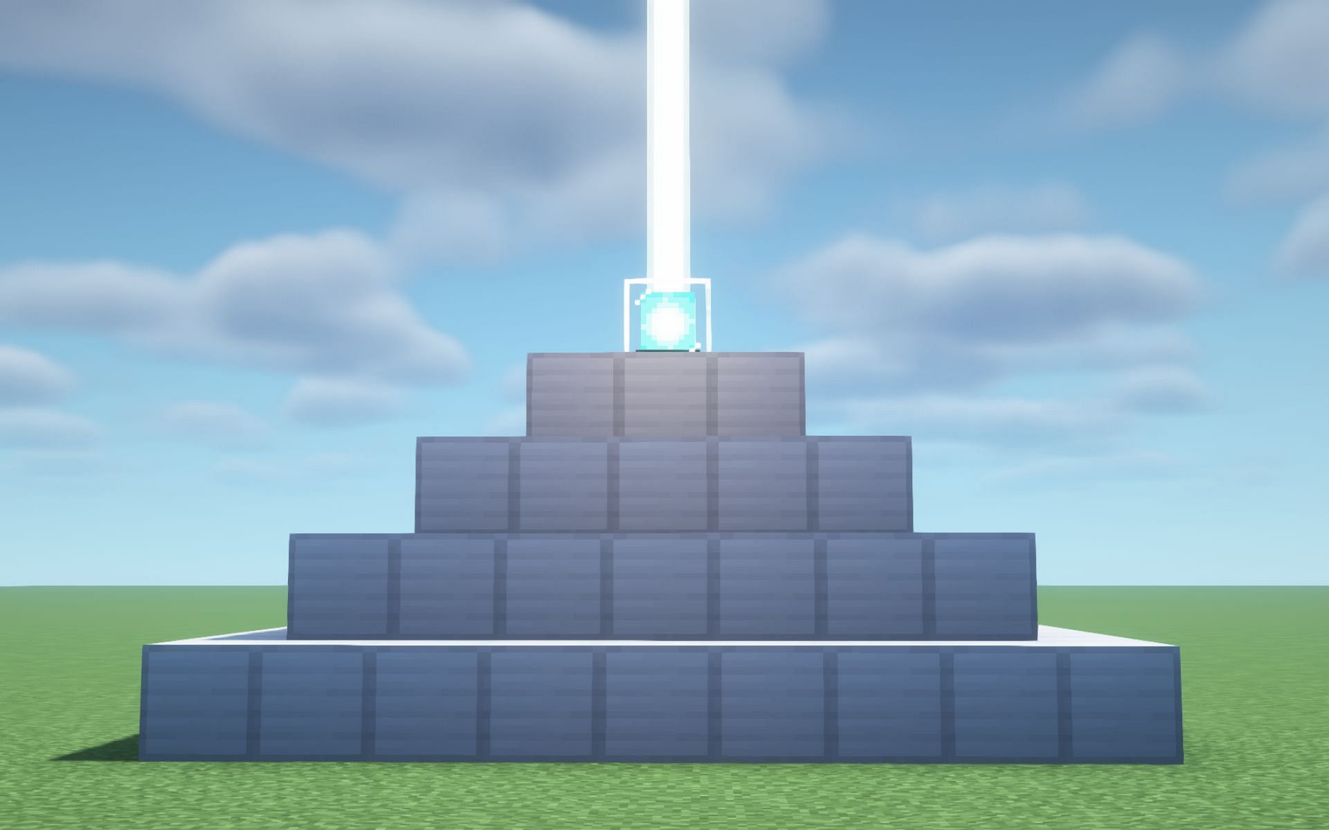 Fully activated beacon (Image via Minecraft)