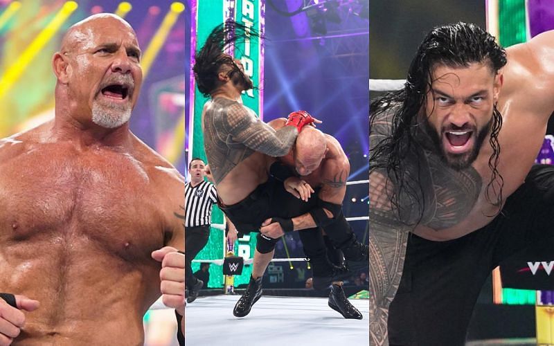 Did Goldberg wrestle in his last match at WWE Elimination Chamber 2022?