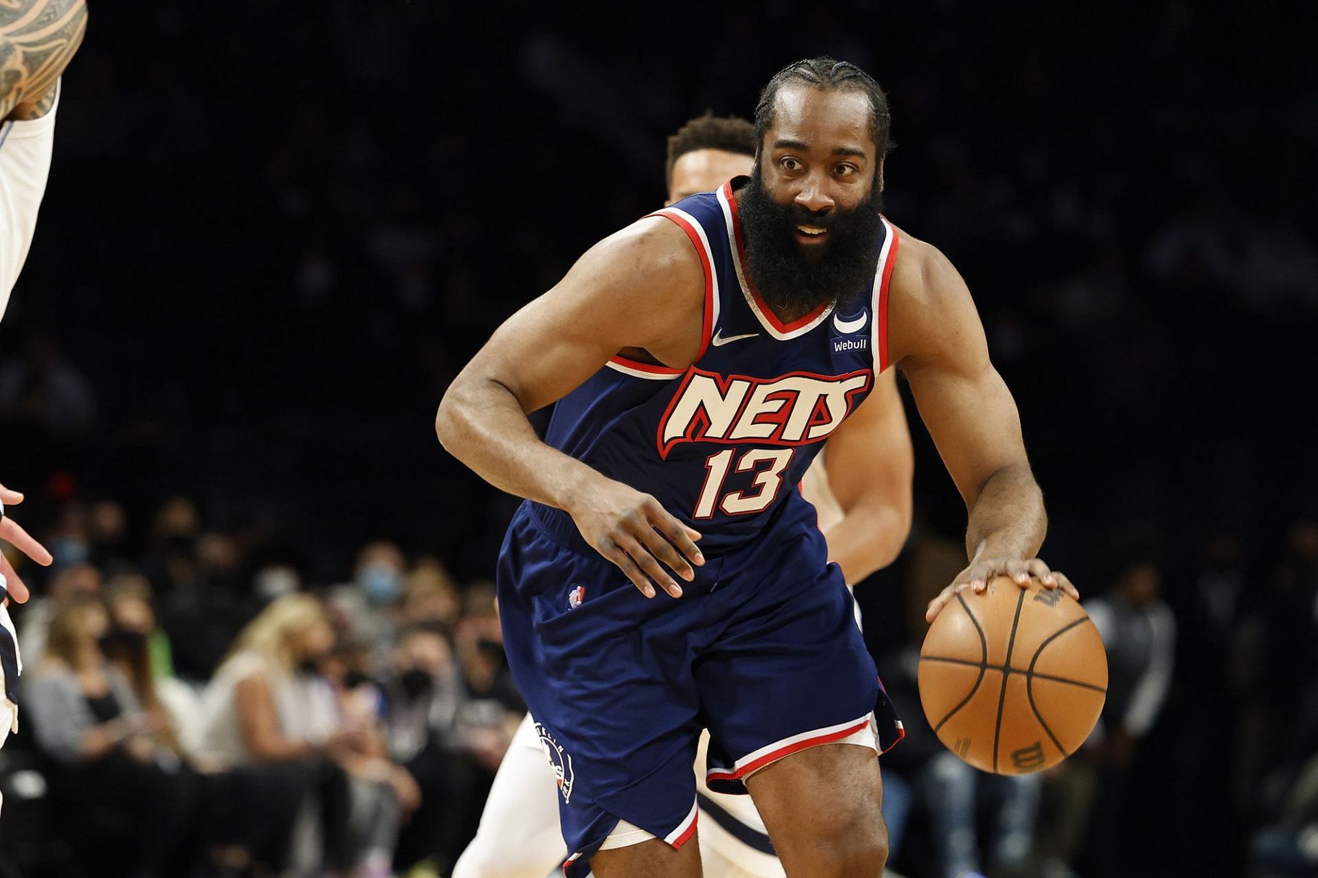 If cleared to play, James Harden could be the only member of the Brooklyn Nets' Big Three to be available against the Boston Celtics. [Photo: New York Post]