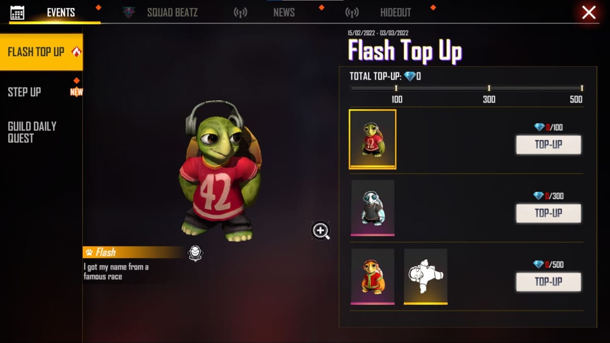 How to get free pet in Free Fire MAX this week