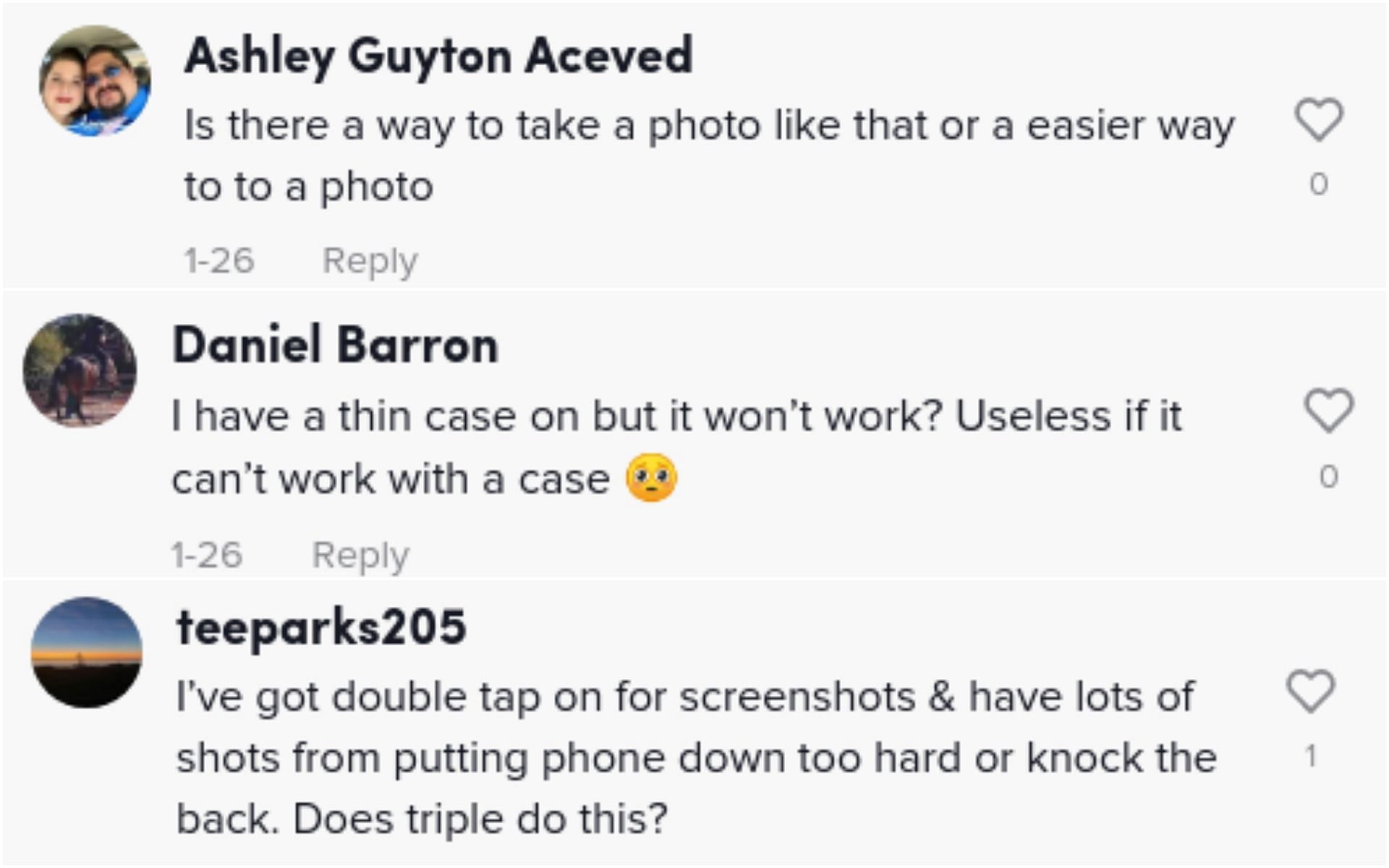 Users commenting on the TikTok video 2/2 (Image via @ellyawesometech/TikTok)