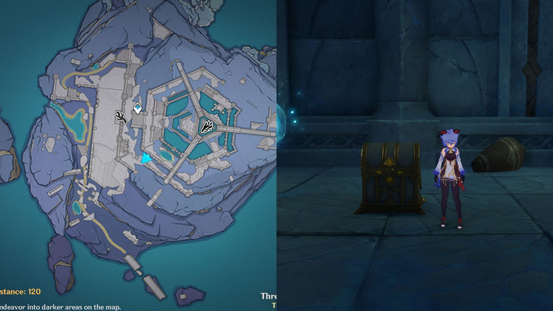 The location of the sixth Luxurious Chest (Image via Genshin Impact)