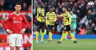 WATCH: Cristiano Ronaldo’s reaction sums up Manchester United disappointment after frustrating goalless draw against Watford