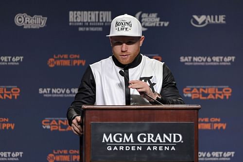 Canelo Alvarez v Caleb Plant - Press Conference