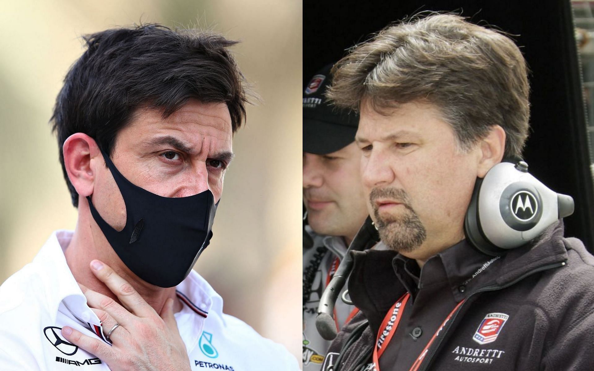 Toto Wolff (left) wants Andretti Autosport to prove its worthiness to enter F1