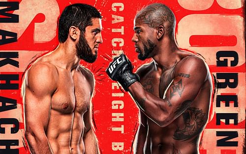 Islam Makhachev vs. Bobby Green poster via Twitter @UFCEurope