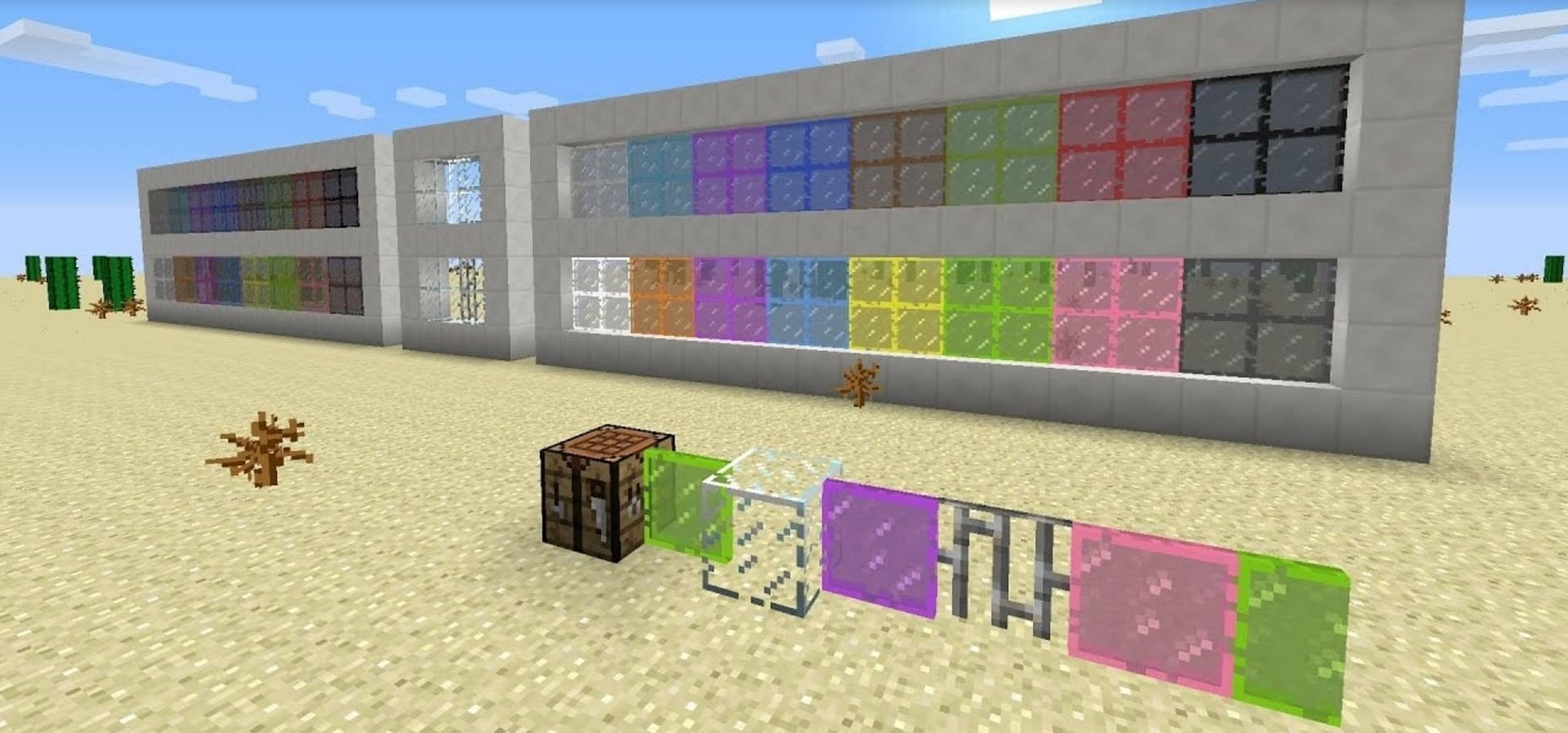 Stained glass window panes in a nearby window (Image via Youtube user Stormfrenzy)