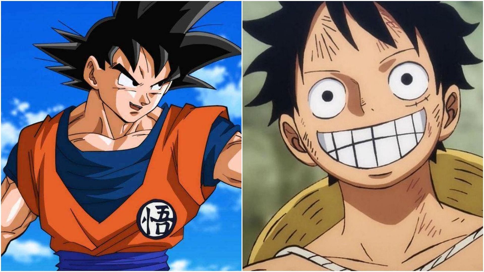 Goku (left) and Luffy (right) are being heavily debated and compared (Image via Sportskeeda)