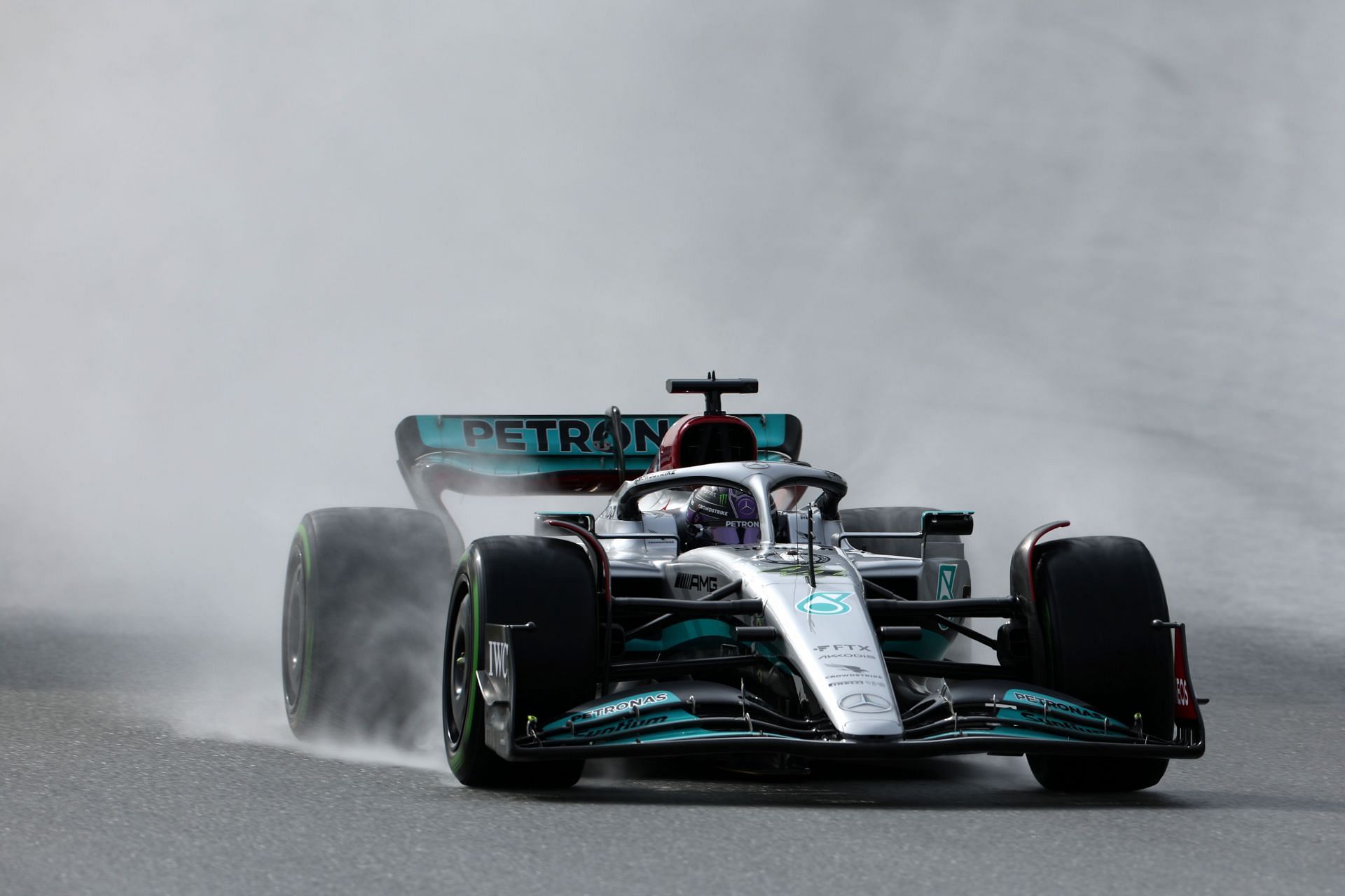 Lewis Hamilton in action during Day 3 of pre-season testing in Barcelona (Photo by Mark Thompson/Getty Images)