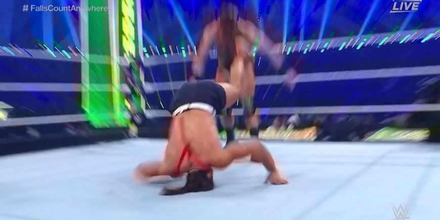 Madcap Moss landed on his head in his match against McIntyre at Elimination Chamber