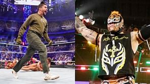 Watch: An unmasked Rey Mysterio shares heartfelt moment with Bad Bunny backstage