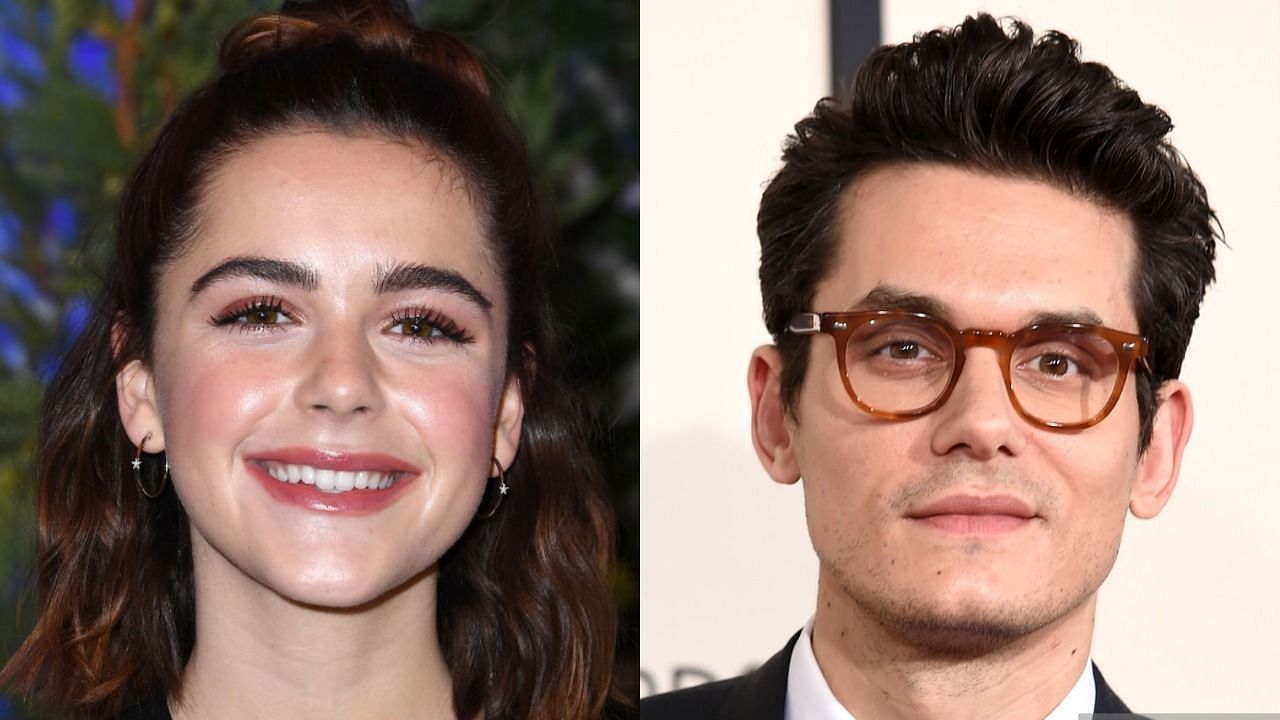 Kiernan Shipka and John Mayer were recently seen hanging out in Los Angeles (Image via Steve Granitz/WireImage and Jason Merritt/Getty Images)