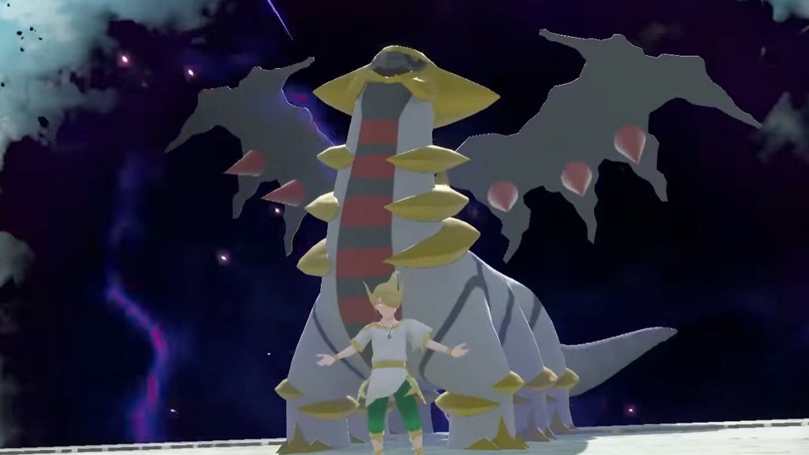 After beating Volo, trainers wil need to fight both Giratina forms (Image via Game Freak)