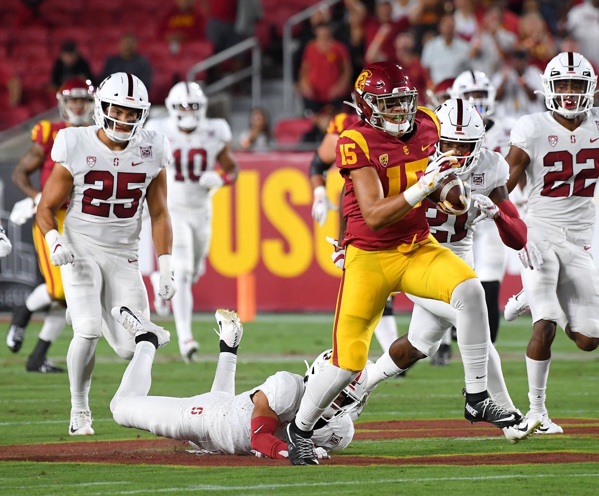 Stanford v USC- WR Drake London