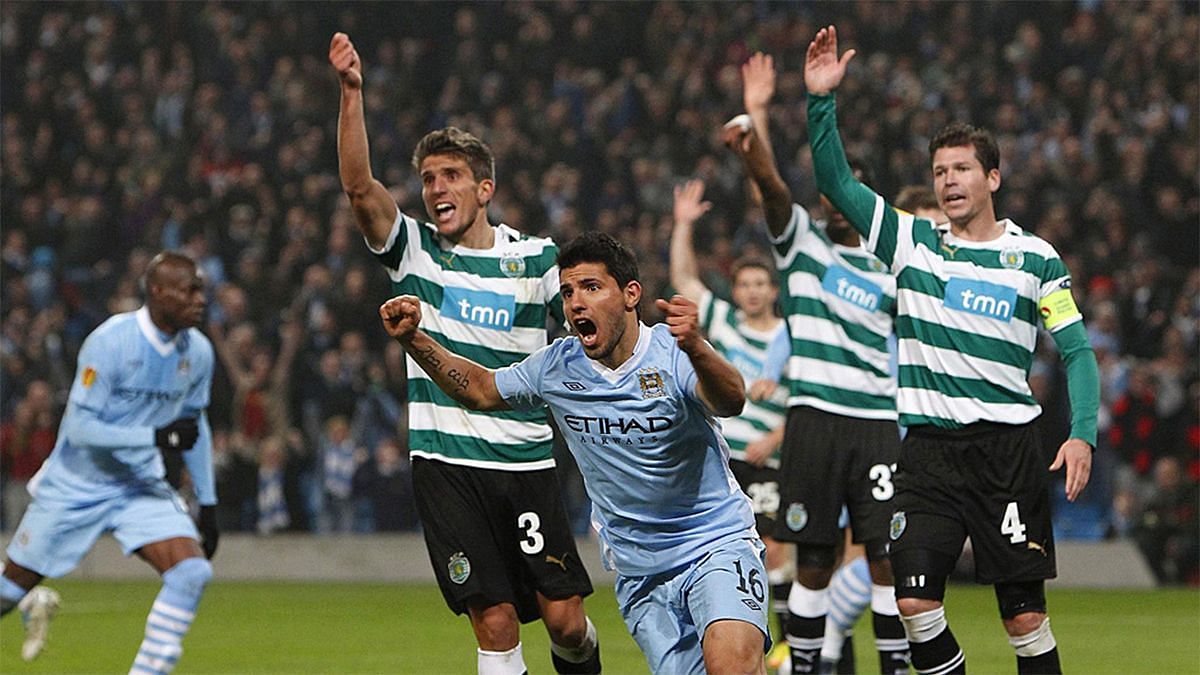 Manchester City face Sporting in the Champions League.