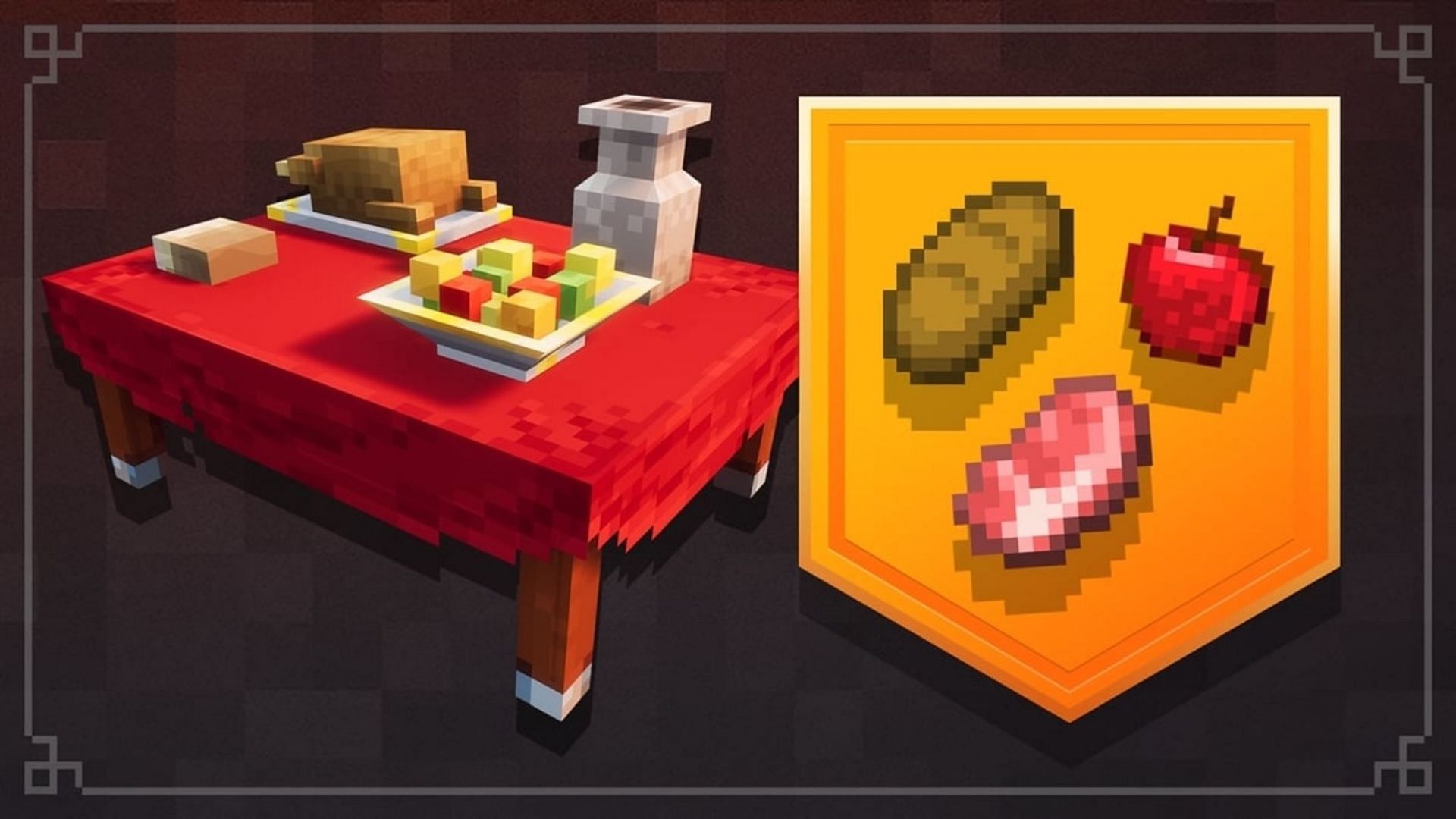 Food items provide heroes with health regeneration in Minecraft Dungeons (Image via Mojang)