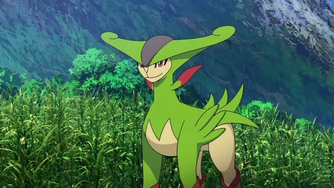 Virizion as it appears in the 15th Pokemon movie, Kyurem vs. the Sword of Justice (Image via The Pokemon Company)