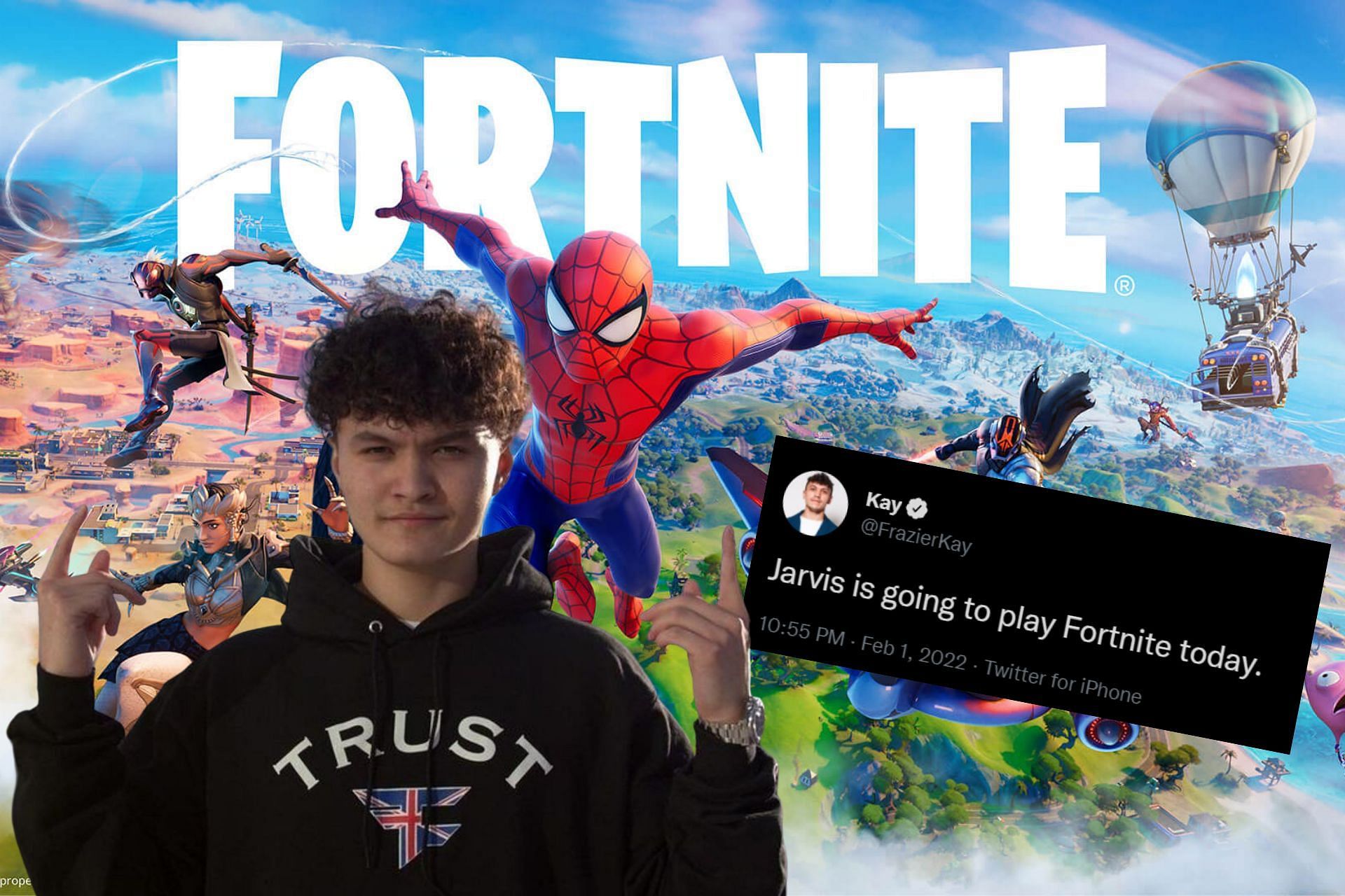 Jarvis Khattri streams first Fortnite match in months, places second (Image via Sportskeeda)