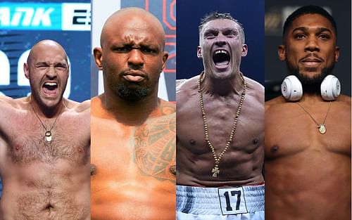 Tyson Fury, Dillian Whyte, Oleksandr Usyk, and Anthony Joshua