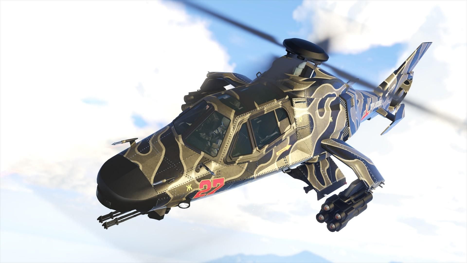 The best helicopter in the game right now (Image via GTA Base)