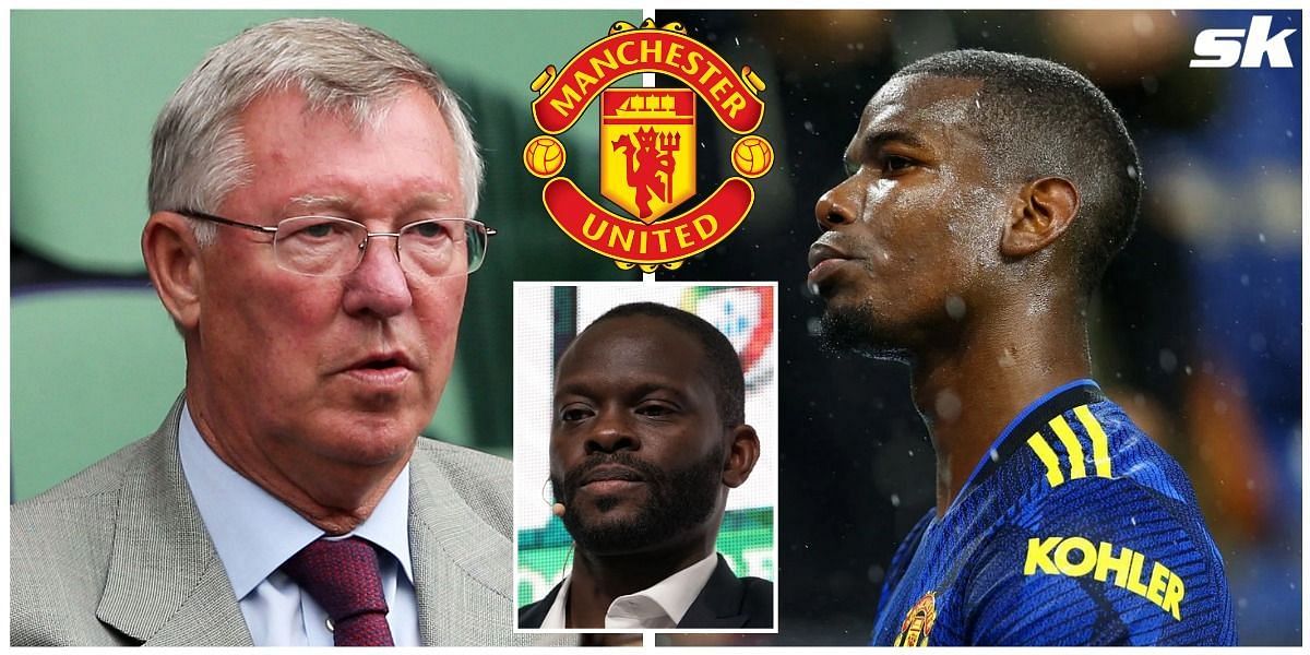 [L-to-R] Sir Alex Ferguson and Paul Pogba; (inset) Louis Saha